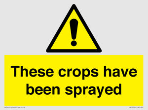 These crops have been sprayed